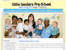 Tablet Screenshot of littleleaderspreschool.co.za